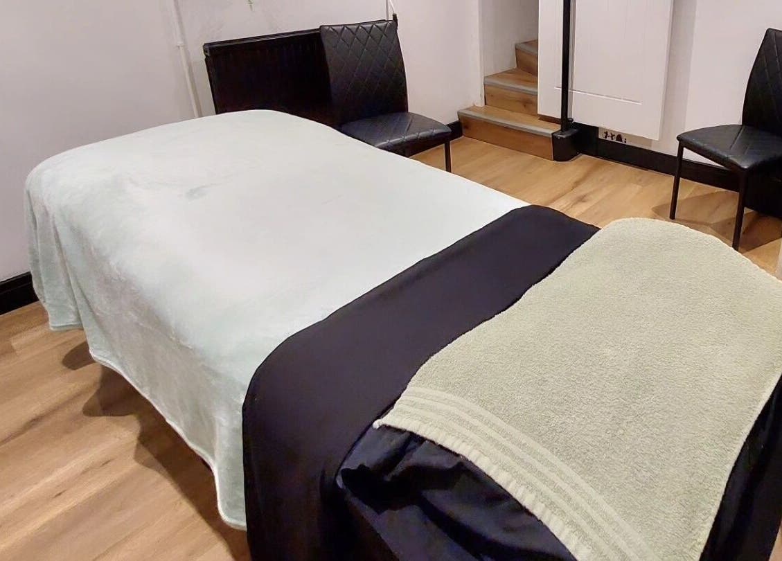 Relaxing spa bed at Tranquility Well-Being in Cromer, England, GB offering a peaceful wellness retreat.