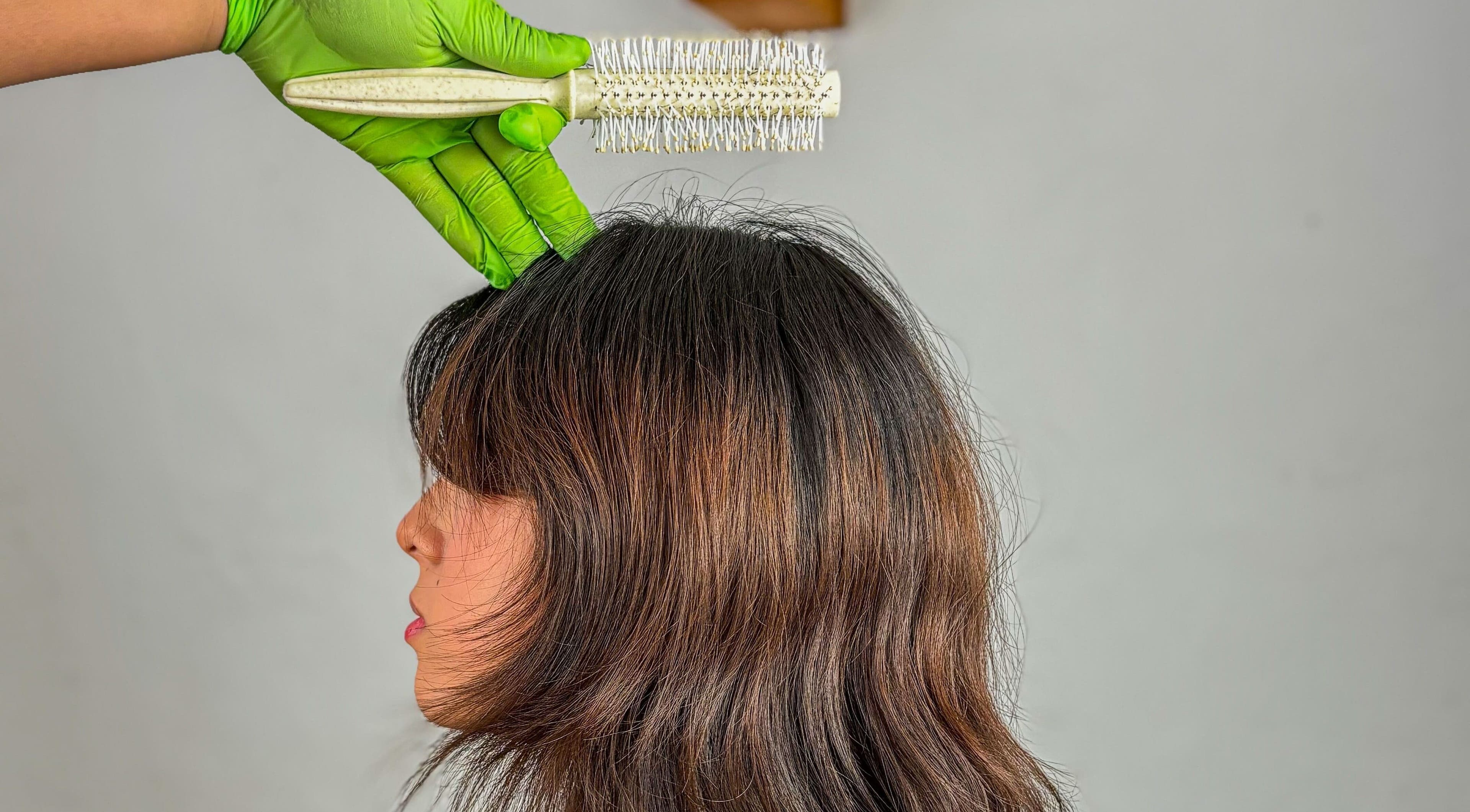 Cepillado de cabello en ECOZ HAIR STUDIO, Cancún, Quintana Roo, MX. Estilo profesional y elegante.