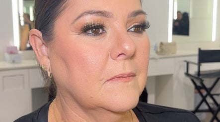 Client with elegant makeup by Naomi Lee Makeup at Catherine Field, New South Wales, AU.