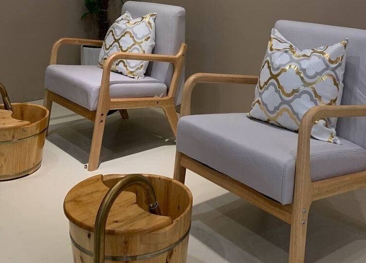 Relaxing pedicure chairs at Lunar And Sky Spa Studio in Shah Alam, Selangor, MY, highlighting tranquility.