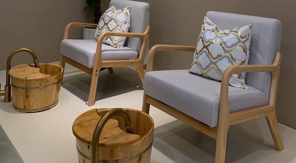 Relaxing pedicure chairs at Lunar And Sky Spa Studio in Shah Alam, Selangor, MY, highlighting tranquility.