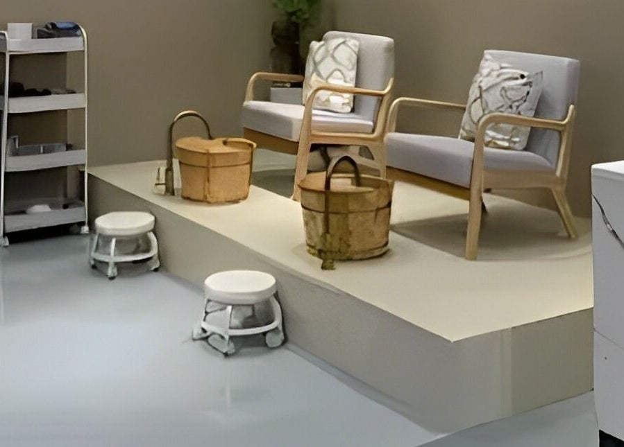 Comfortable spa seating and decor at Lunar And Sky Spa Studio in Shah Alam, Selangor, MY.