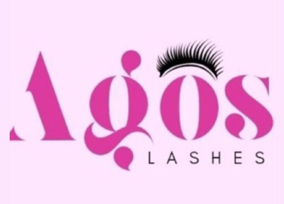 Logotipo de AGOS LASHES en Dolores, Provincia De Buenos Aires, AR con diseño moderno y pestaña destacada.