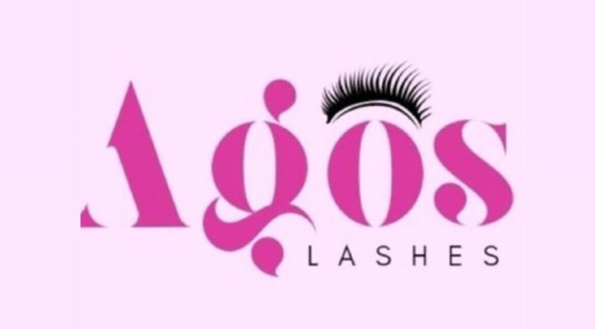 Logotipo de AGOS LASHES en Dolores, Provincia De Buenos Aires, AR con diseño moderno y pestaña destacada.