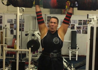 Weightlifting at A.S.Sports Therapist in Cramlington, England, GB gym setting.