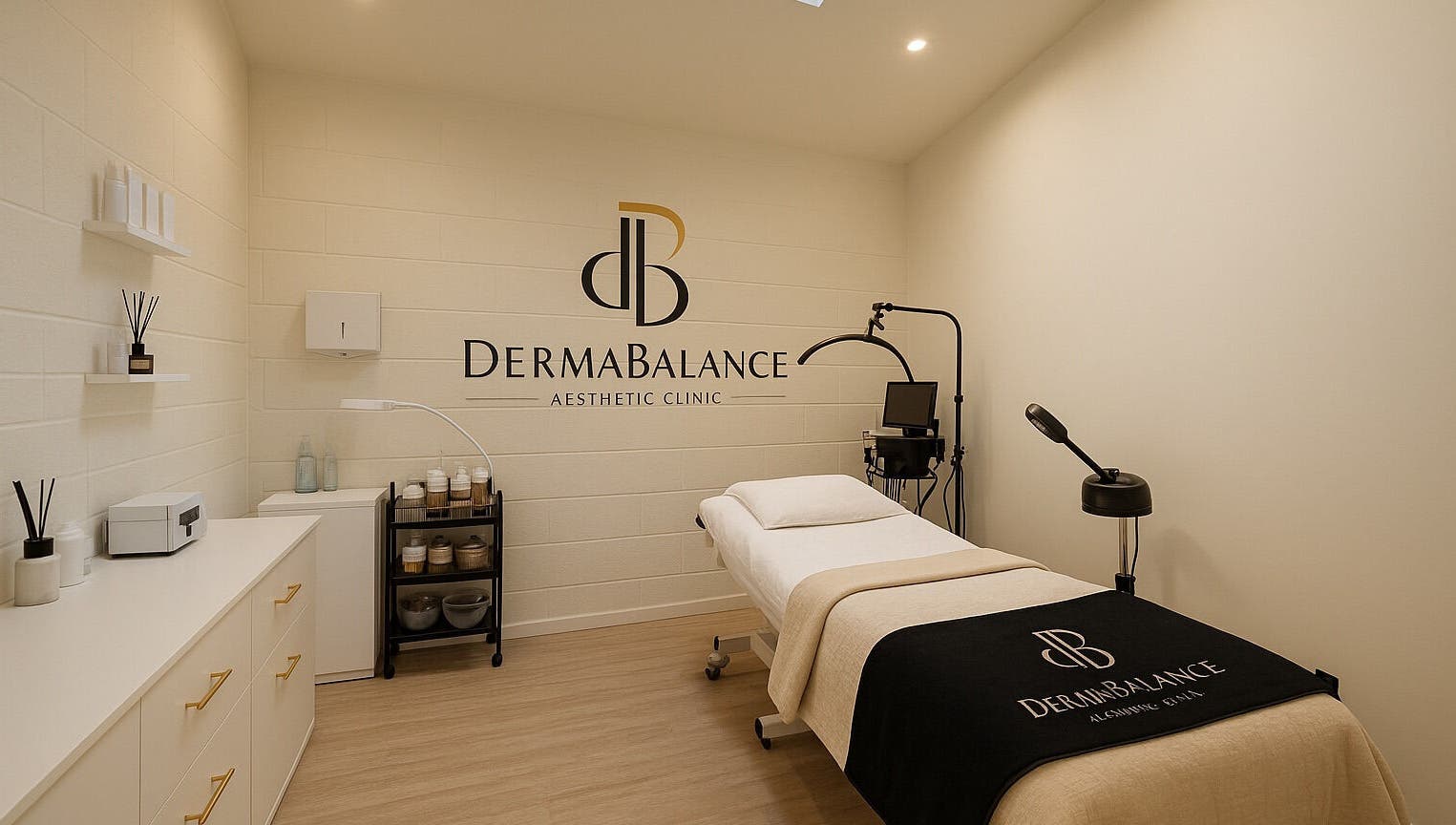 Derma Balance therapy room in Royal Tunbridge Wells, England, GB offers a tranquil spa experience.