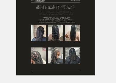 Elegant hairstyles at Bijou Hair CO in Kitchener, Ontario, CA offering a luxe mobile hair experience.