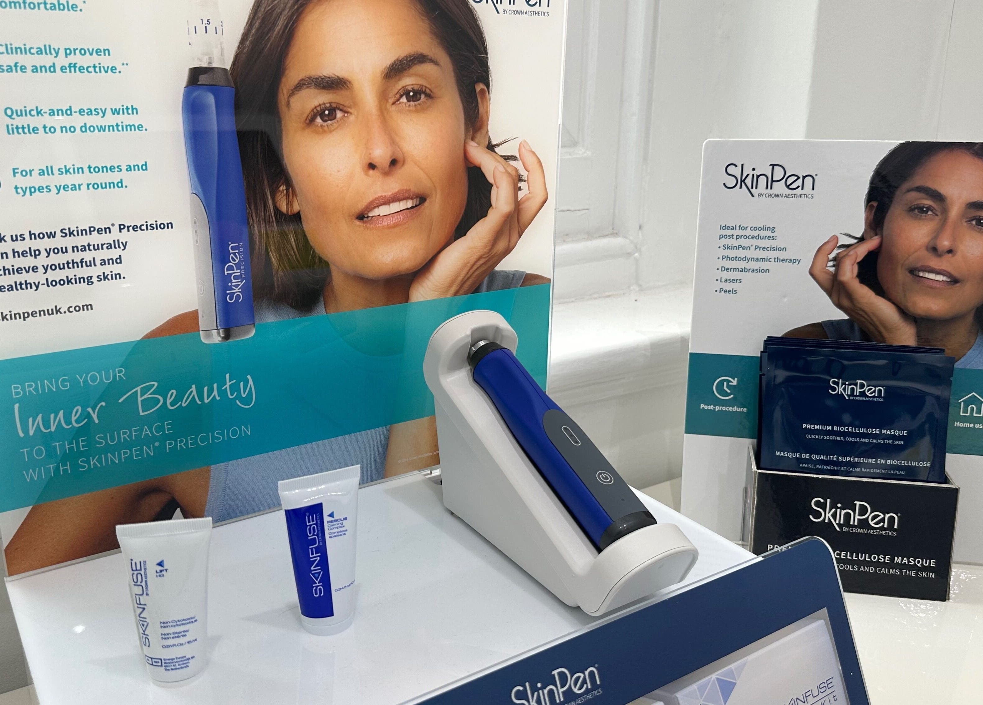 SkinPen microneedling device on display at The Private Practice (Birmingham), Birmingham, England, GB.