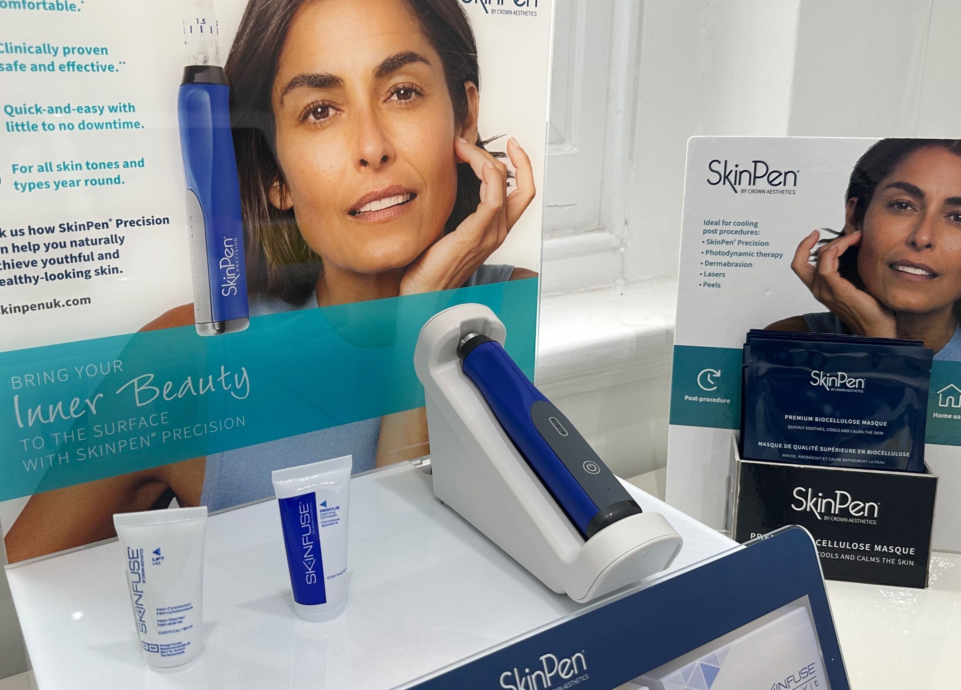 SkinPen microneedling device on display at The Private Practice (Birmingham), Birmingham, England, GB.
