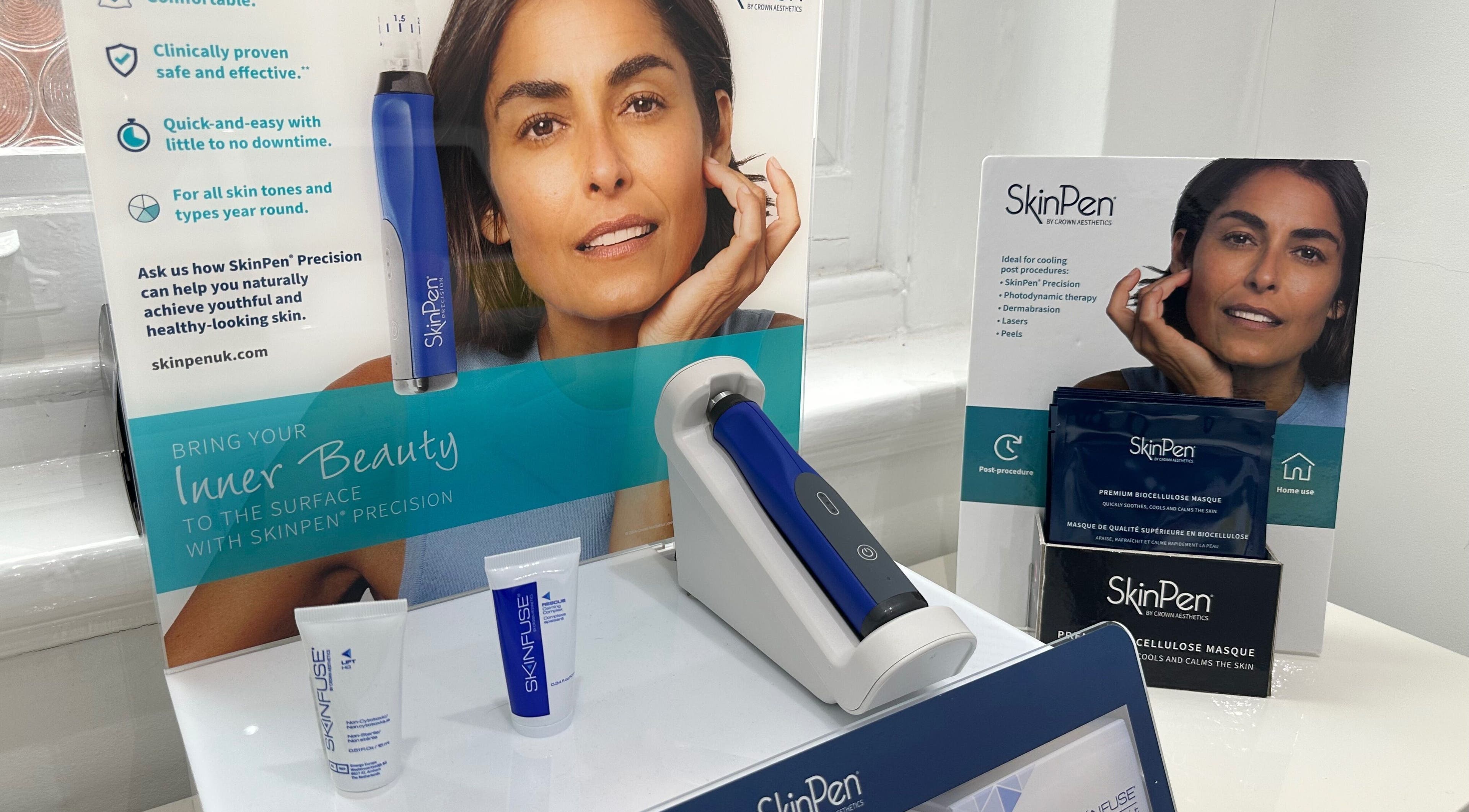 SkinPen microneedling device on display at The Private Practice (Birmingham), Birmingham, England, GB.