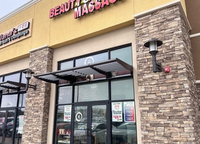Entrance to Su Microblading & Wellness Massage, Parker, Colorado, US with inviting storefront.