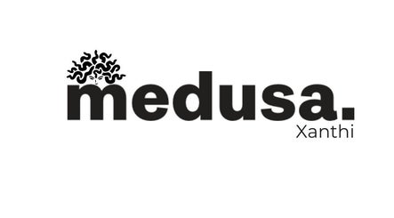 Λογότυπο του Medusa Ξάνθη στην Ξάνθη, GR, αναδεικνύει την μοντέρνα ομορφιά.