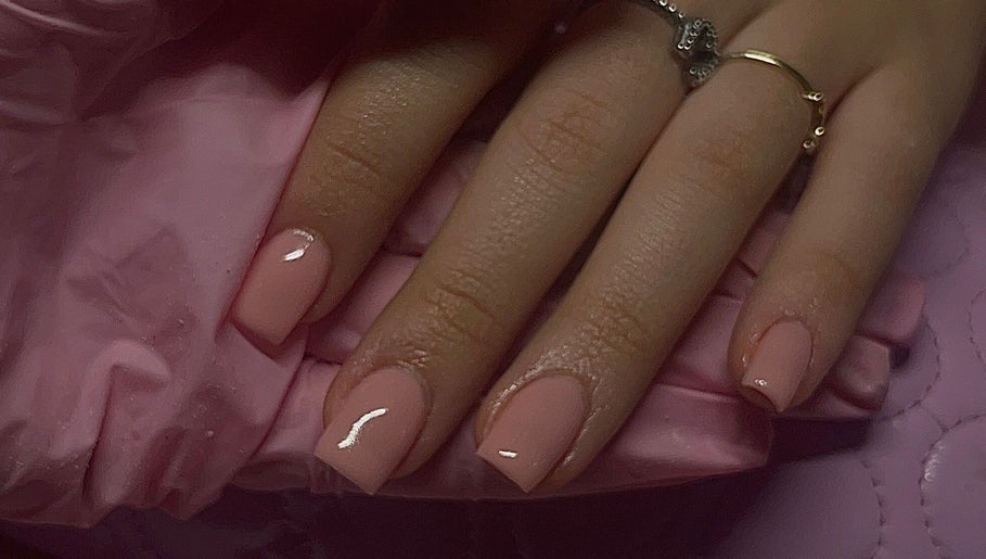 Close-up of elegantly manicured nails at Sets By Mils, Clarence Gardens, South Australia, AU.