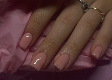Close-up of elegantly manicured nails at Sets By Mils, Clarence Gardens, South Australia, AU.