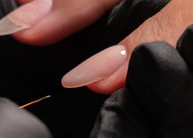 Close-up of nail design at Next Level Women Salon, Dubai, Dubai, AE.
