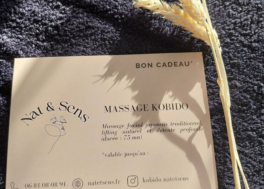 Bon cadeau Nat & Sens pour massage Kobido. Situé à Maisons-laffitte, Île-de-france, FR.