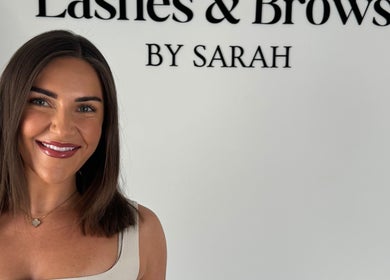 Smiling woman at Lashes & Brows by Sarah, Southend-on-sea, England, GB.