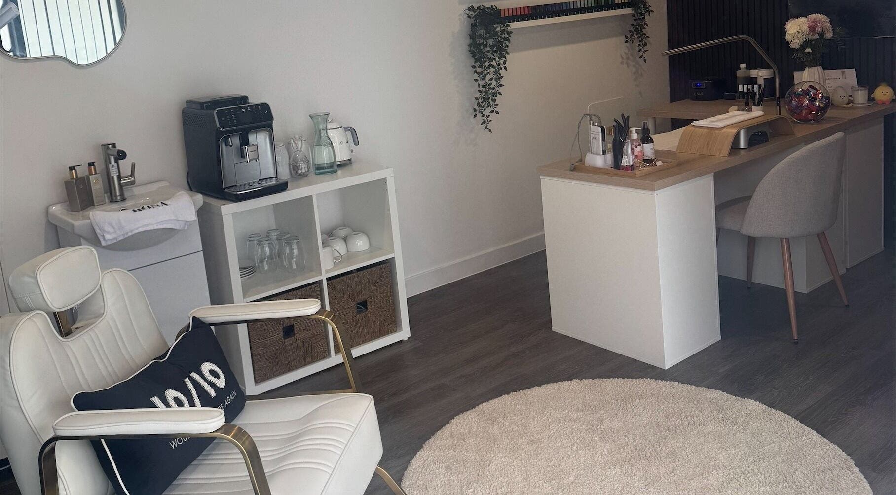 Modern beauty studio at Lavish Touch Dundee in Dundee, Scotland, GB with chic decor and comfortable seating.