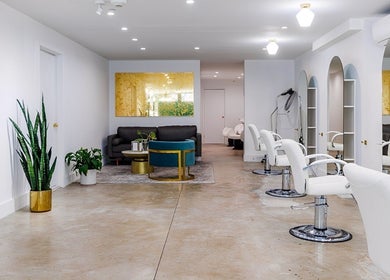 Interior of Silky | The Healthy Hair Experts 2 in Brooklyn, New York, US showcasing modern salon chairs and decor.