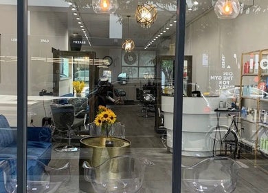 View of Silky | The Healthy Hair Experts salon. Modern decor in New York, New York, US with sleek furniture.