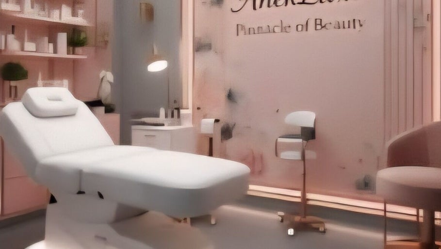 Elegant treatment room at AnekLuxe | Esthetician Montego Bay, St. James Parish, JM, showcasing a modern spa bed.