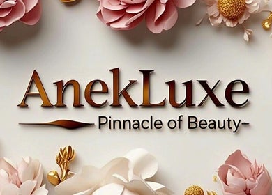 AnekLuxe | Esthetician Montego Bay logo with floral design in Montego Bay, St. James Parish, JM.