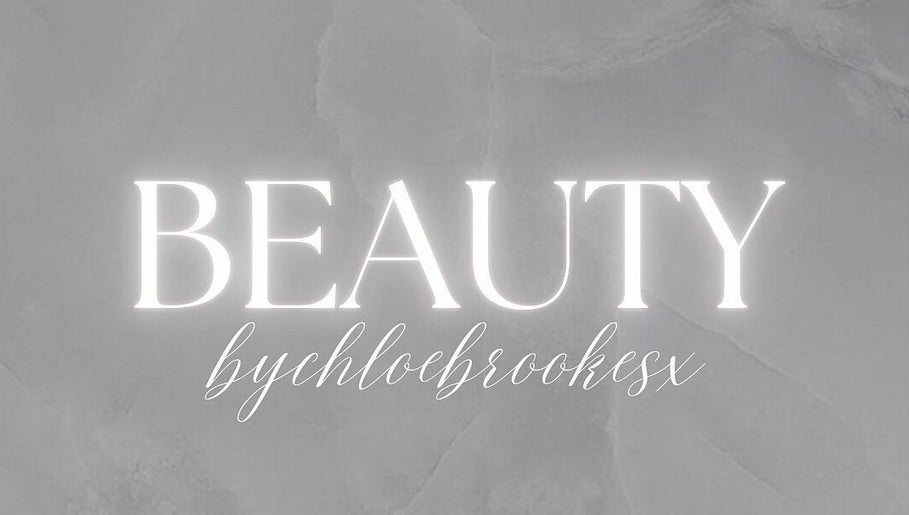 Stylish Bychloebrookesx logo on grey background, Edenbridge, England, GB.
