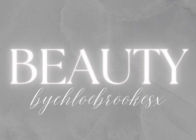 Stylish Bychloebrookesx logo on grey background, Edenbridge, England, GB.