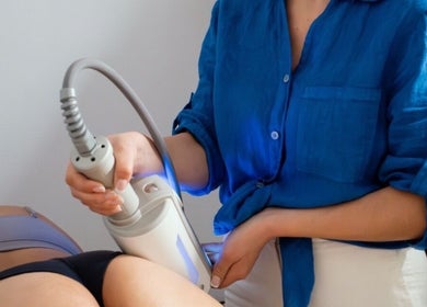 Tratamento estético no Endosphères, Portimão, Faro, PT, mostrando terapia avançada.