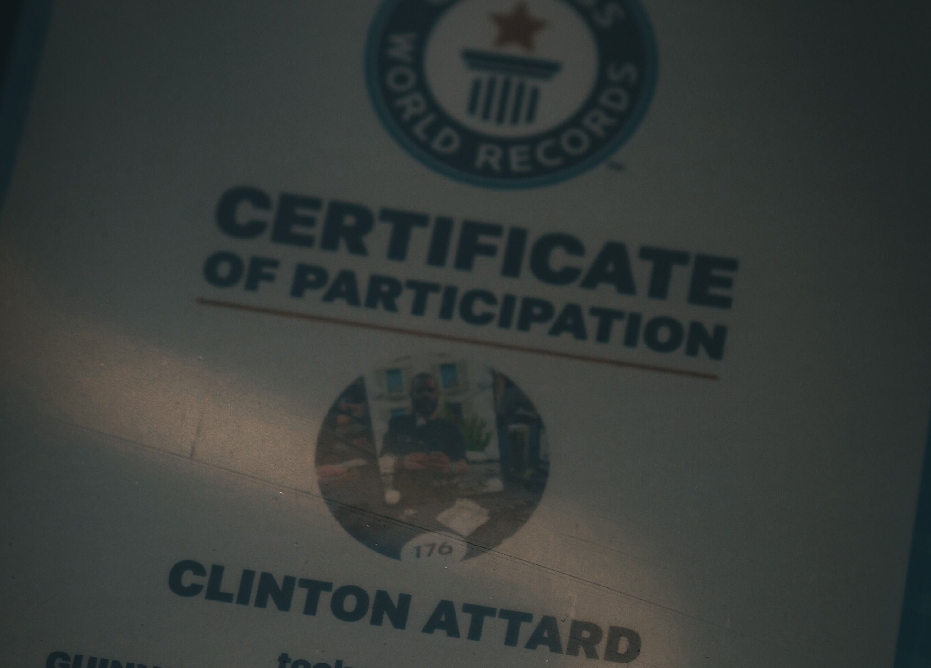 Certificate of participation displayed at Yuva by Clinton, Ħaż-Żebbuġ, MT, showcasing an achievement.