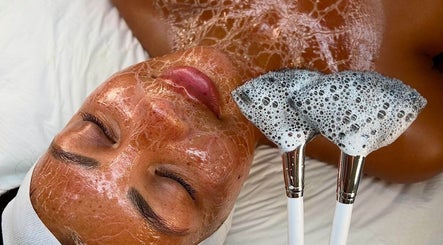 Luxurious foam facial treatment at Facials By Tina Maria, Freeport, Freeport, BS, showcasing deep skin cleansing.