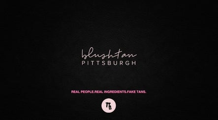BlushTan Lawrenceville logo against black. Located in Pittsburgh, Pennsylvania, US.