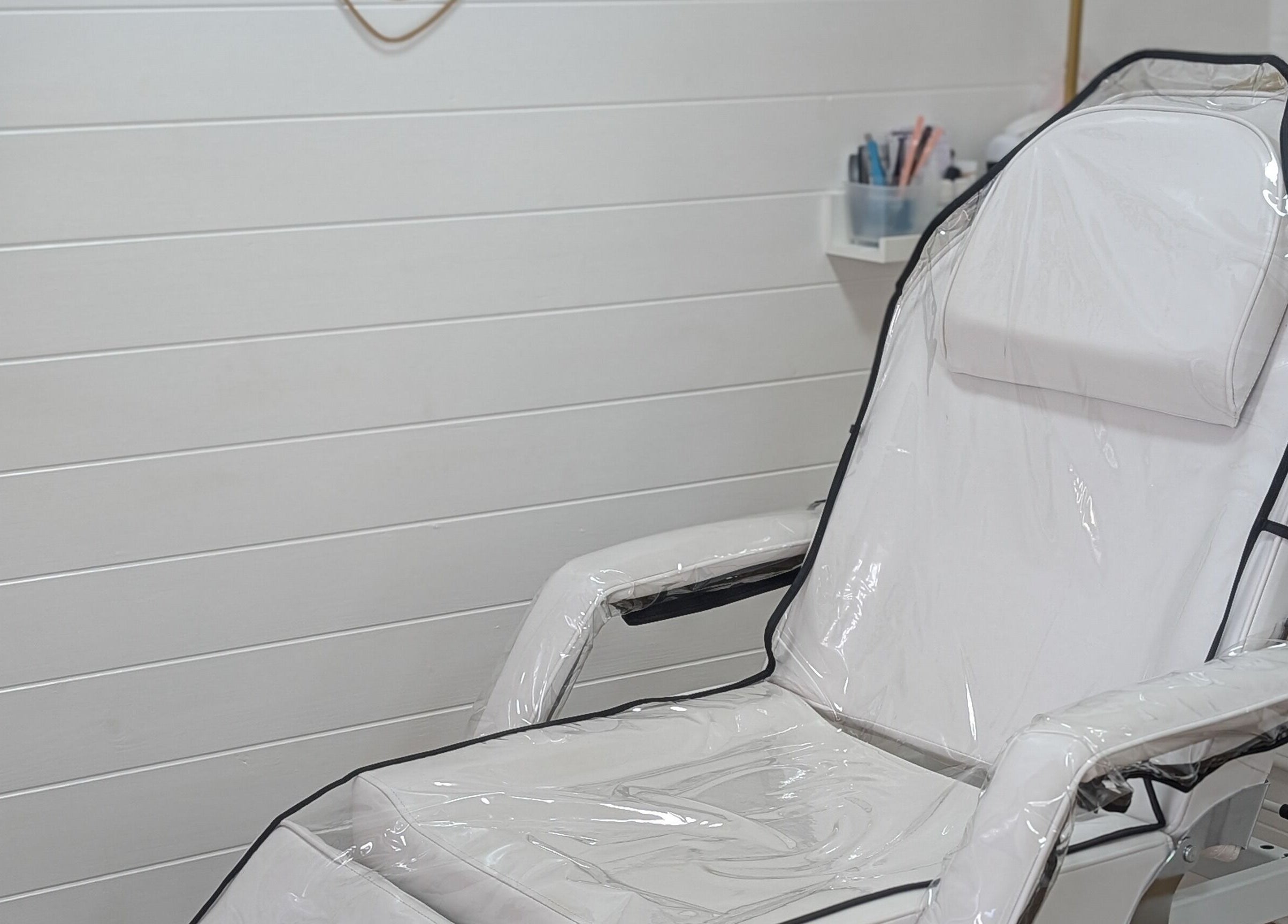 Luxury spa chair at Beauty by Viv, Llandudno Junction, Wales, GB, showcasing comfort and elegance.