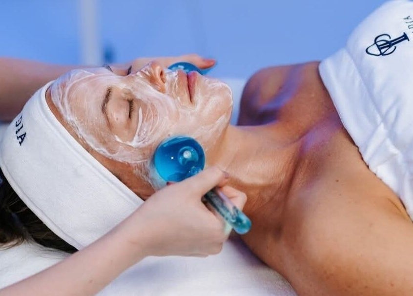 Facial treatment at Vicki Skin Studio, Beechboro, Western Australia, AU, featuring relaxing massage.