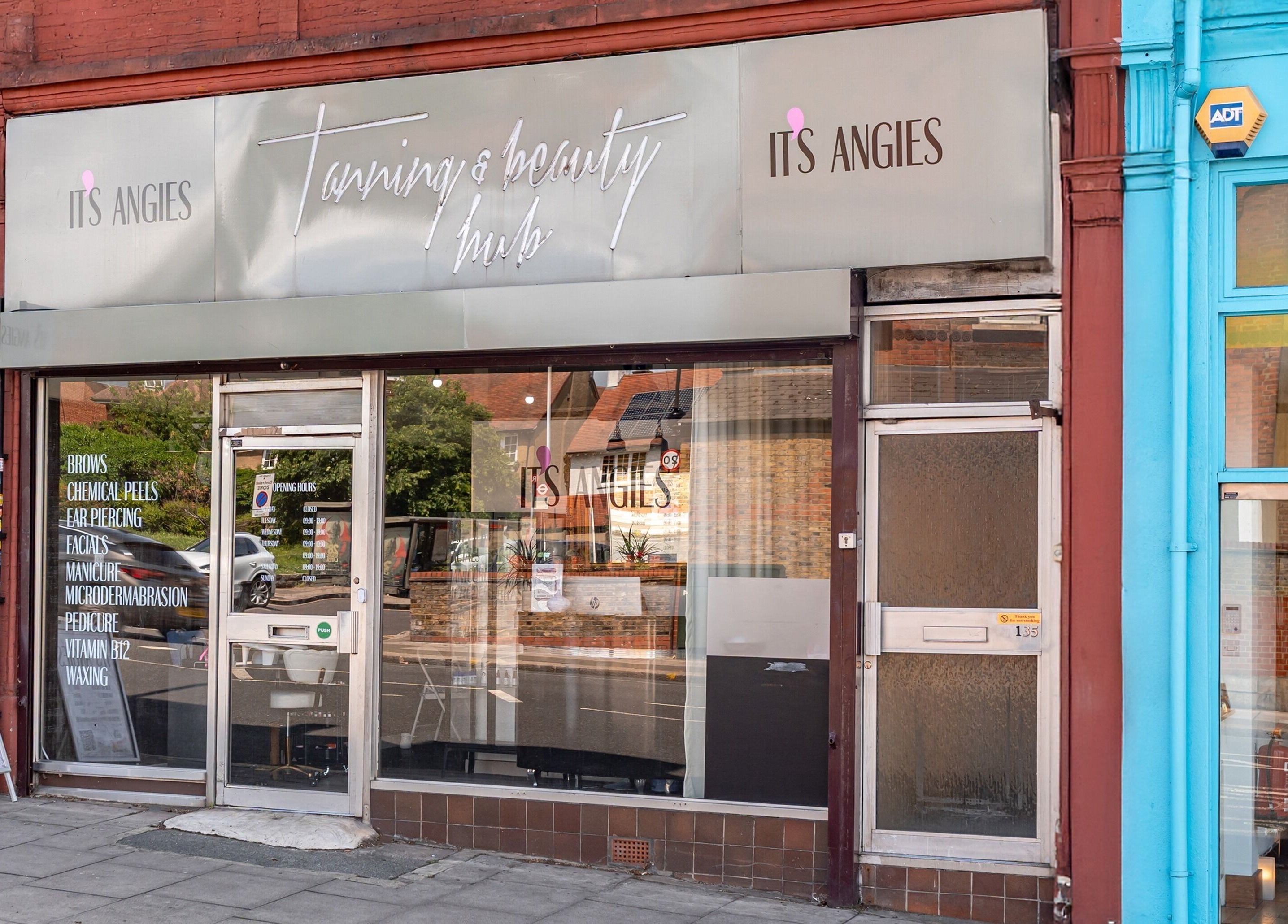 Front view of It's Angies beauty venue offering various services in London, England, GB.