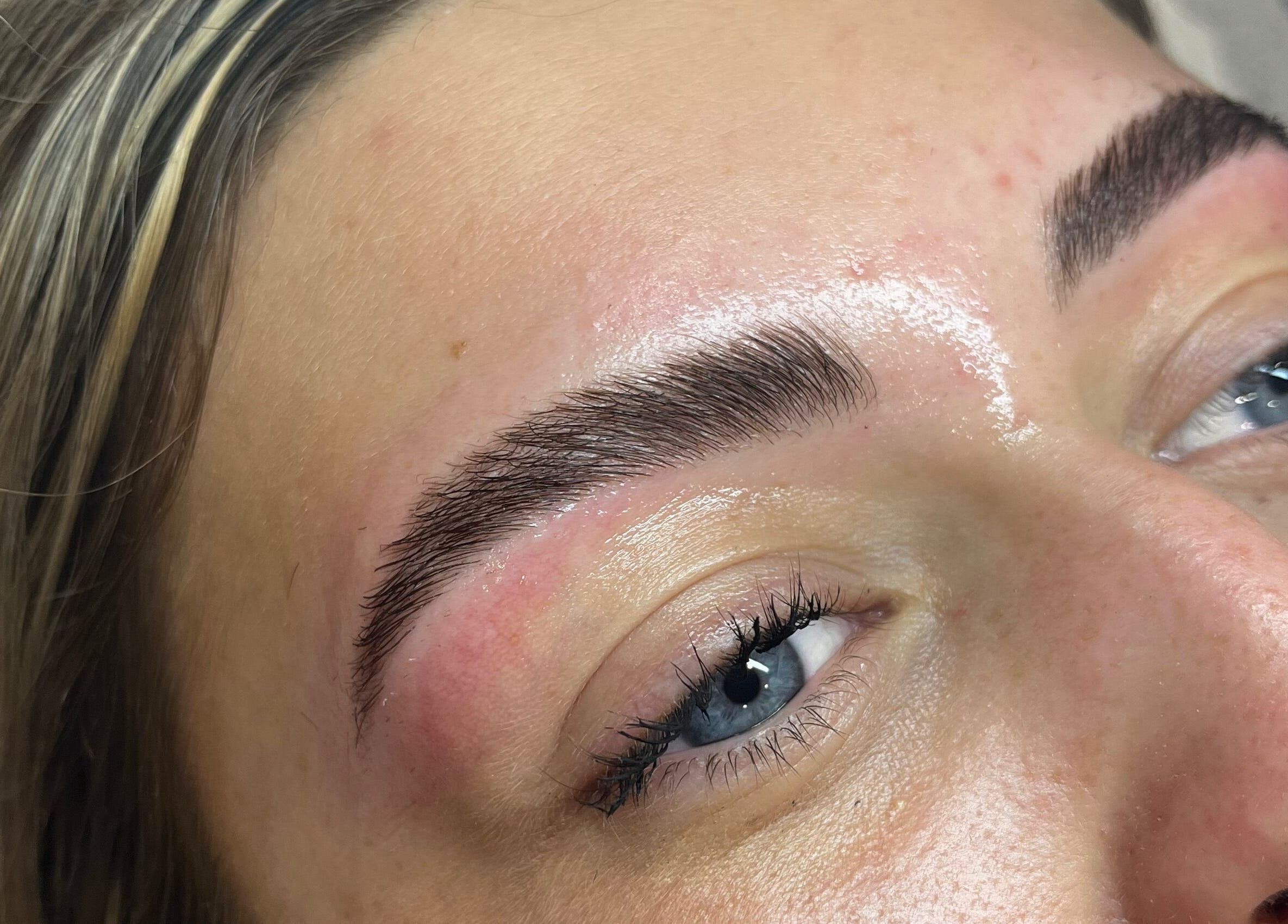 Expert eyebrow shaping at Ella W Smith Beauty, Clayton-le-moors, England, GB showcases precise grooming results.