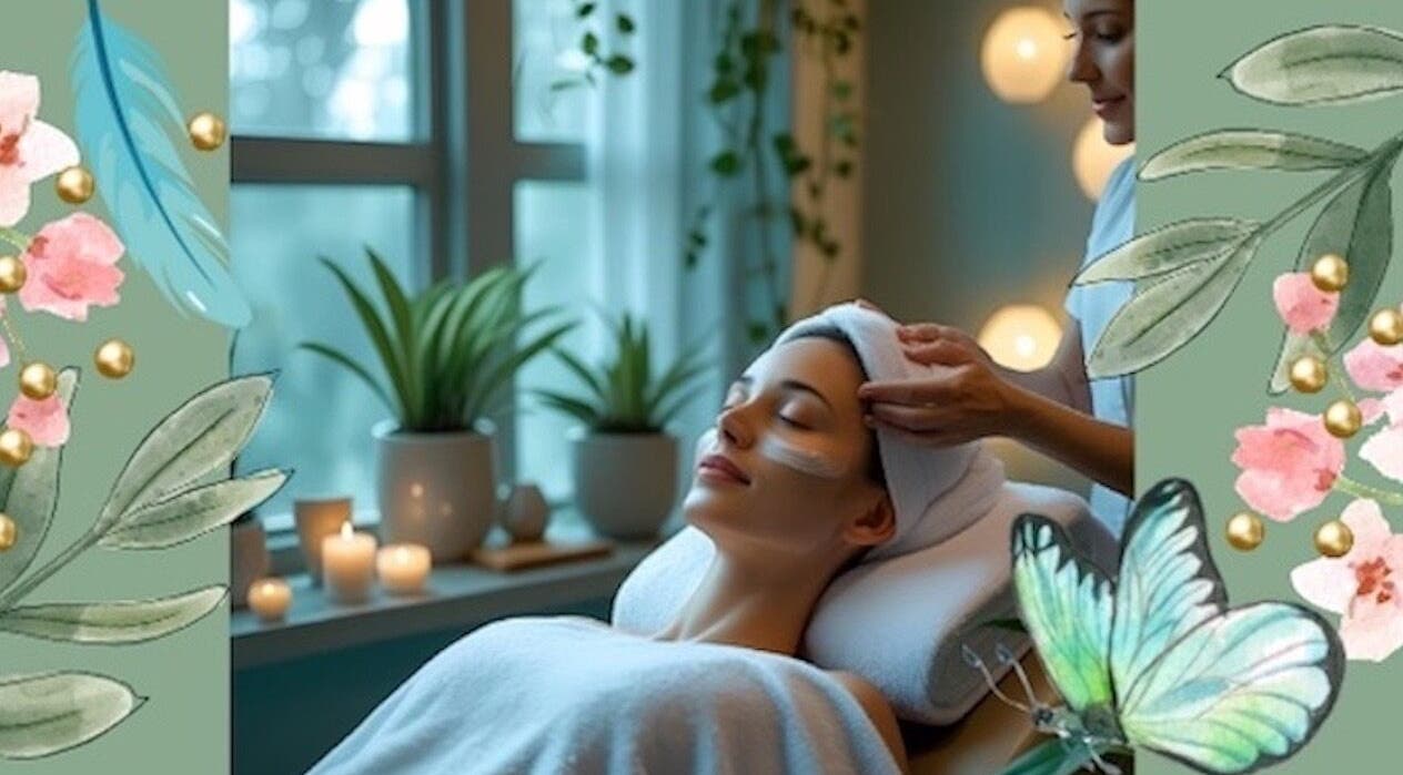 Relaxing face massage during Mobile in Home appointment in Kidsgrove, England, GB with serene atmosphere.