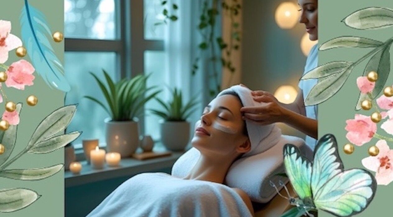 Relaxing face massage during Mobile in Home appointment in Kidsgrove, England, GB with serene atmosphere.