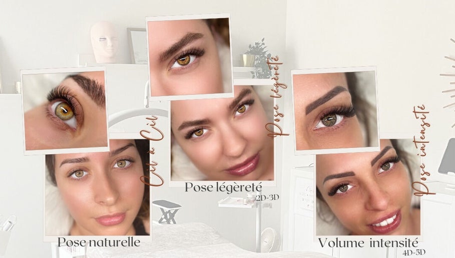 Extensions de cils à Openyoureyes, L'isle-jourdain, Occitanie, FR. Techniques de pose naturelle et volume intensité.