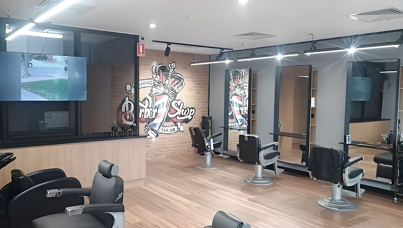 Interior of Allan's Men's Hairdressing - Warrabrook, showcasing stylish barber chairs, Warabrook, New South Wales, AU.