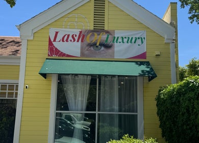 Front of Lash Of Luxury in Los Gatos, California, US showcasing stylish banner.