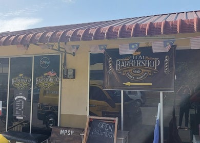 Front view of Otai Barber Studio in Seberang Jaya, Penang, MY with clear signage.