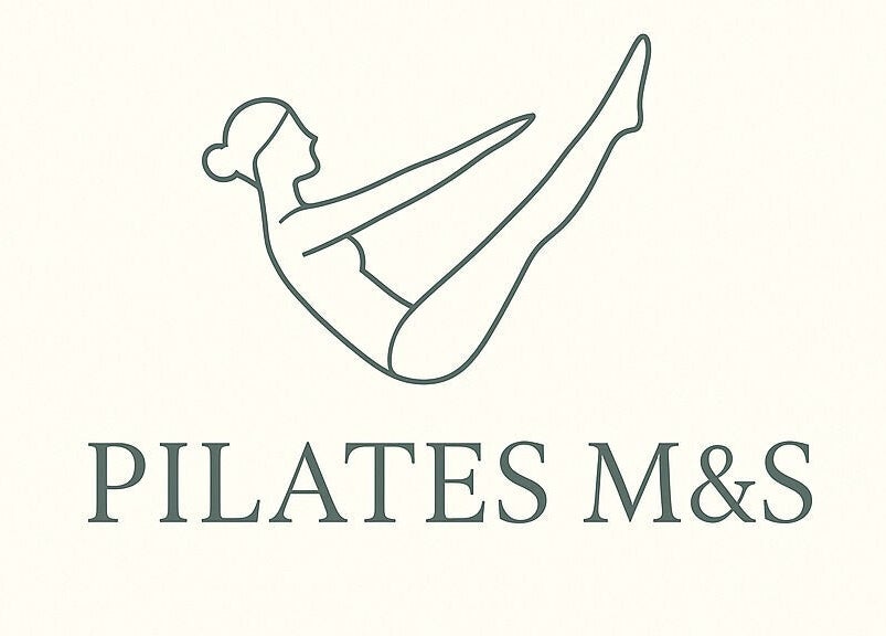 Logo di Studio_pilates M&S, raffigurante una figura stilizzata in posizione Pilates a Filago, Lombardia, IT.
