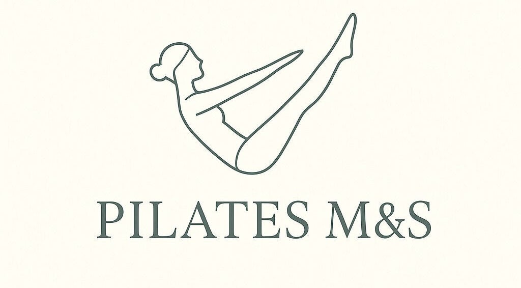 Logo di Studio_pilates M&S, raffigurante una figura stilizzata in posizione Pilates a Filago, Lombardia, IT.