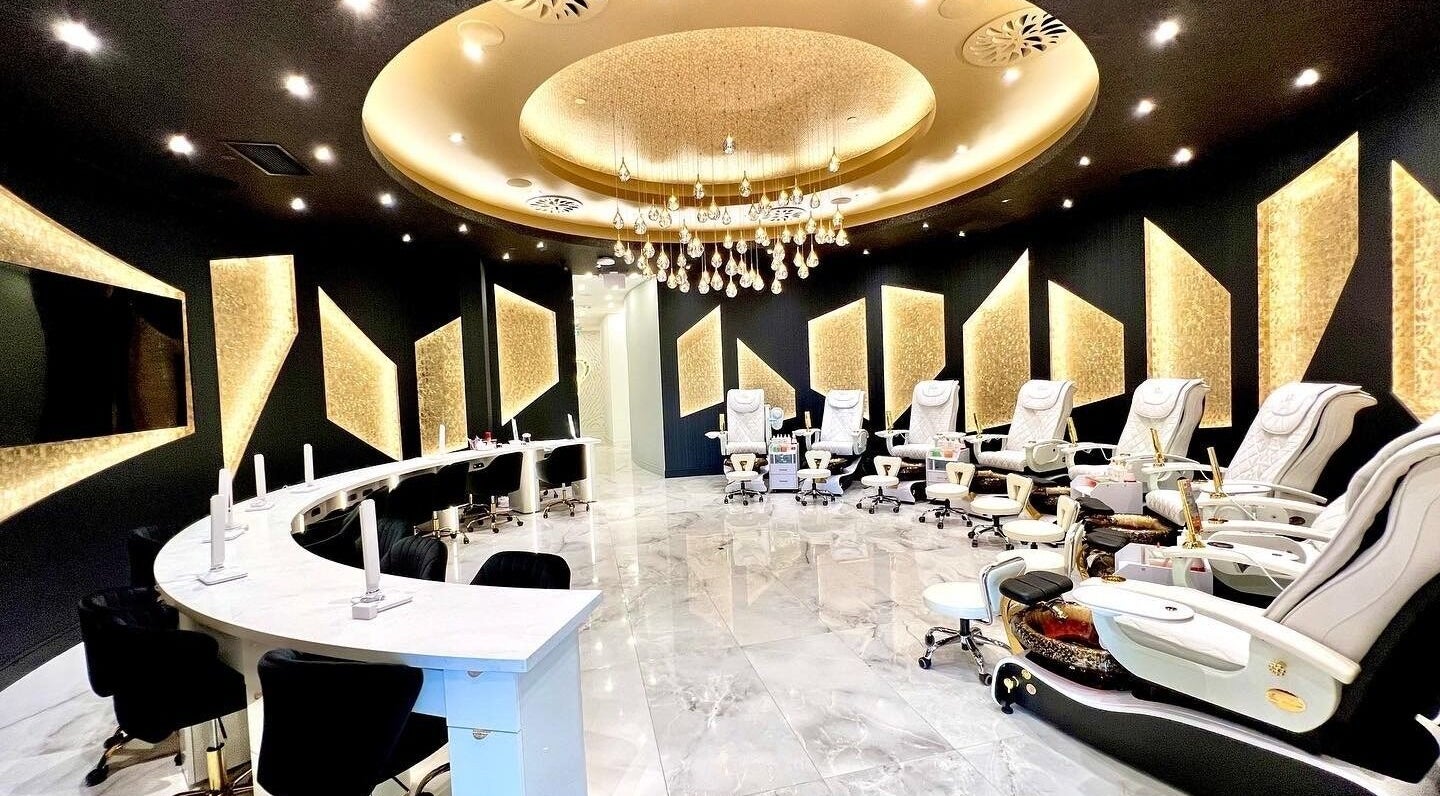Luxurious nail spa chairs at Picasso Medi And Nails Spa, Toronto, Ontario, CA showcasing elegance and comfort.