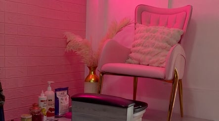 Elegant pedicure chair with plush cushion at Luxe Studio, Georgetown, Demerara-Mahaica, GY.