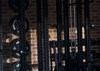 Fitness equipment at Shift in Fairy Meadow, New South Wales, AU. Sleek gym setup.