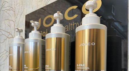 Sker Hair Salon in Cape Town displays Joico hair products, showcasing professional care in Western Cape, ZA.