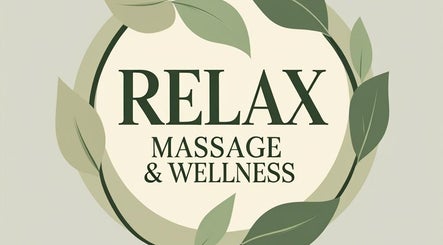 Relax Massage & Wellness logo with leafy design, Darwen, England, GB.