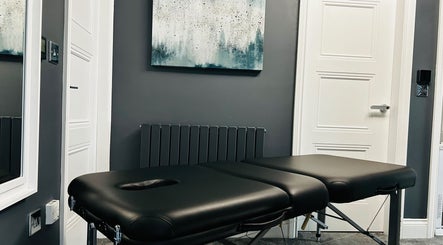 Serene massage room at Essential Remedial Massage at DoTheWorkHQ, Walton Summit Centre, Bamber Bridge, England, GB.